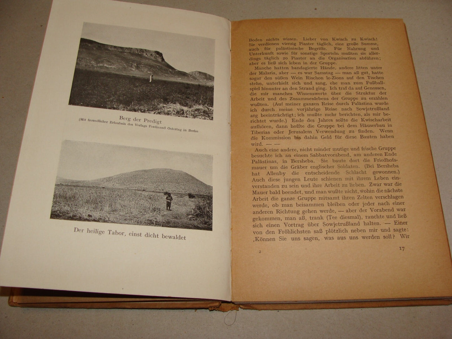 RARE 1922 Travel Book JEWISH PALESTINE Photo Album Map Germany Holitscher Israel