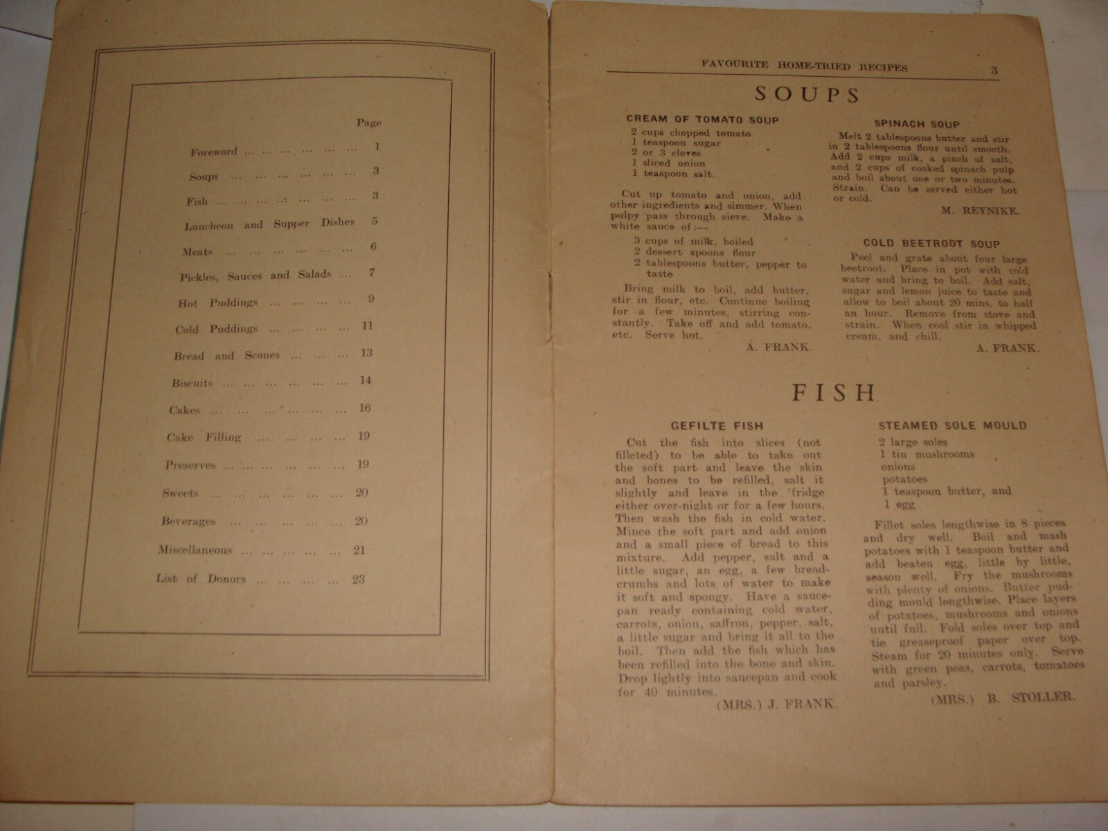 Book Jewish Judaica Kimberley South Africa HOME TRIED RECIPES Women Union