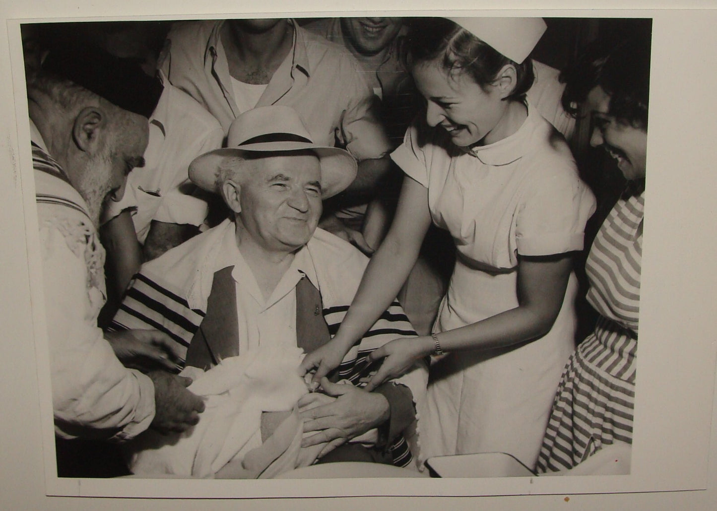 Pol Photo Print Jewish GPO , Judaica 1952 Israel Prime Minister DAVID BEN GURION