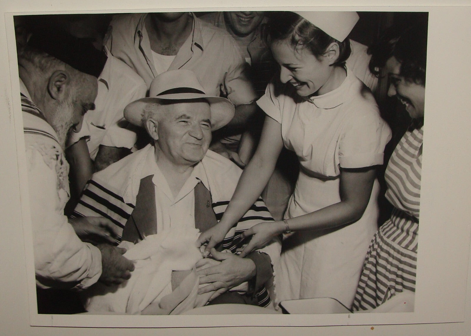 Pol Photo Print Jewish GPO , Judaica 1952 Israel Prime Minister DAVID BEN GURION