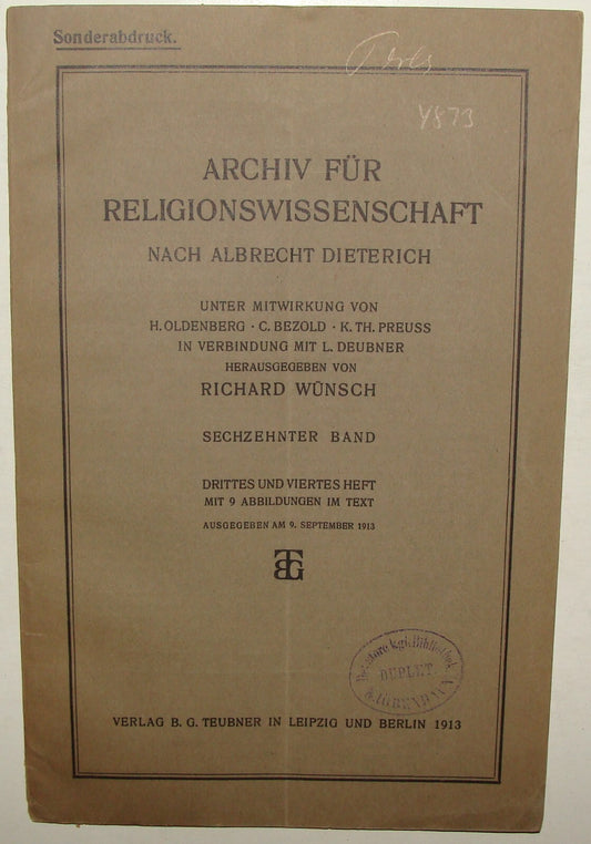 Germany Booklet Jewish Judaica 1913 German Religion Studies Biblical Talmud