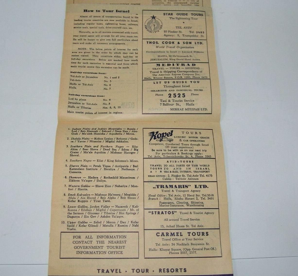 ad Jewish israel israeli tourist guide forthnightly december 1953 travel