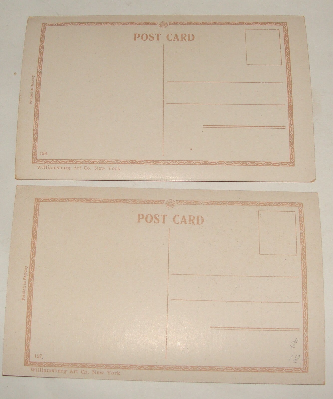 Germany Card Jewish Judaica 1920s   Shana Tova New Year Postcard Yiddish Jews x2