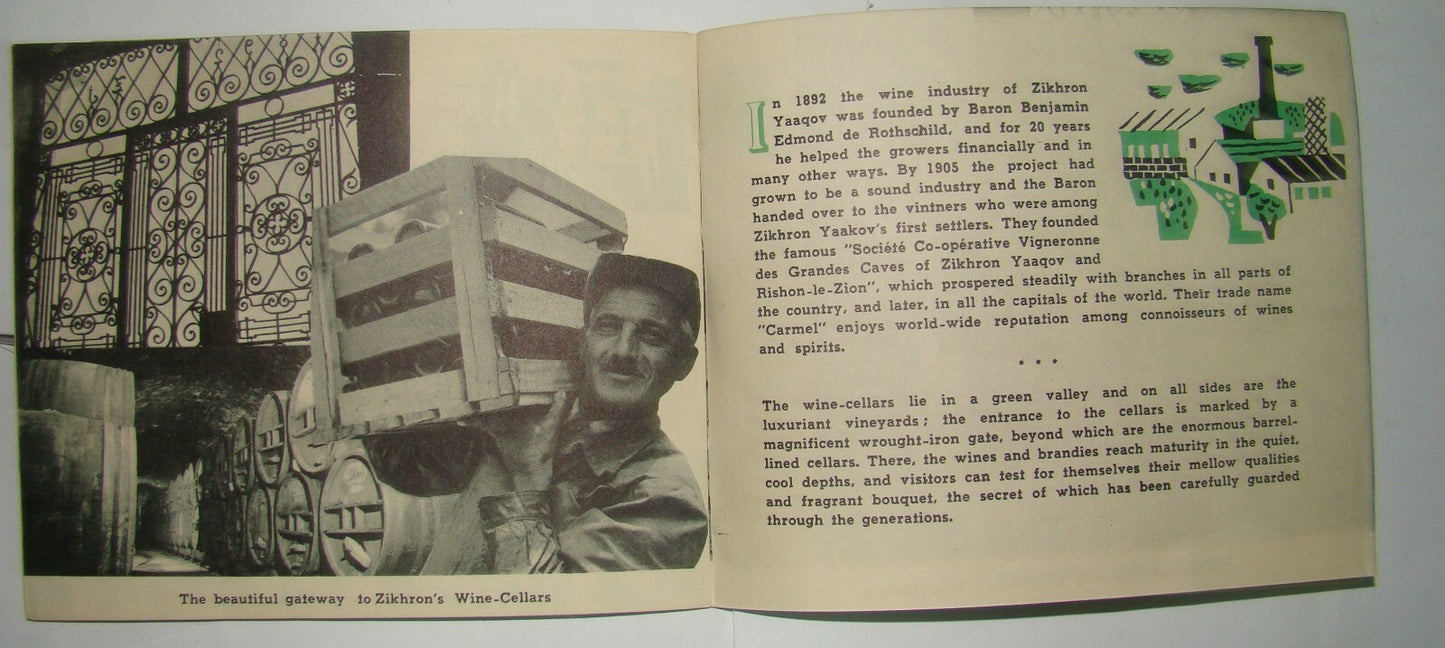 Book Jewish Judaica Israel Israeli Hebrew Zichron Yaakov זכרון יעקב Photos Wine