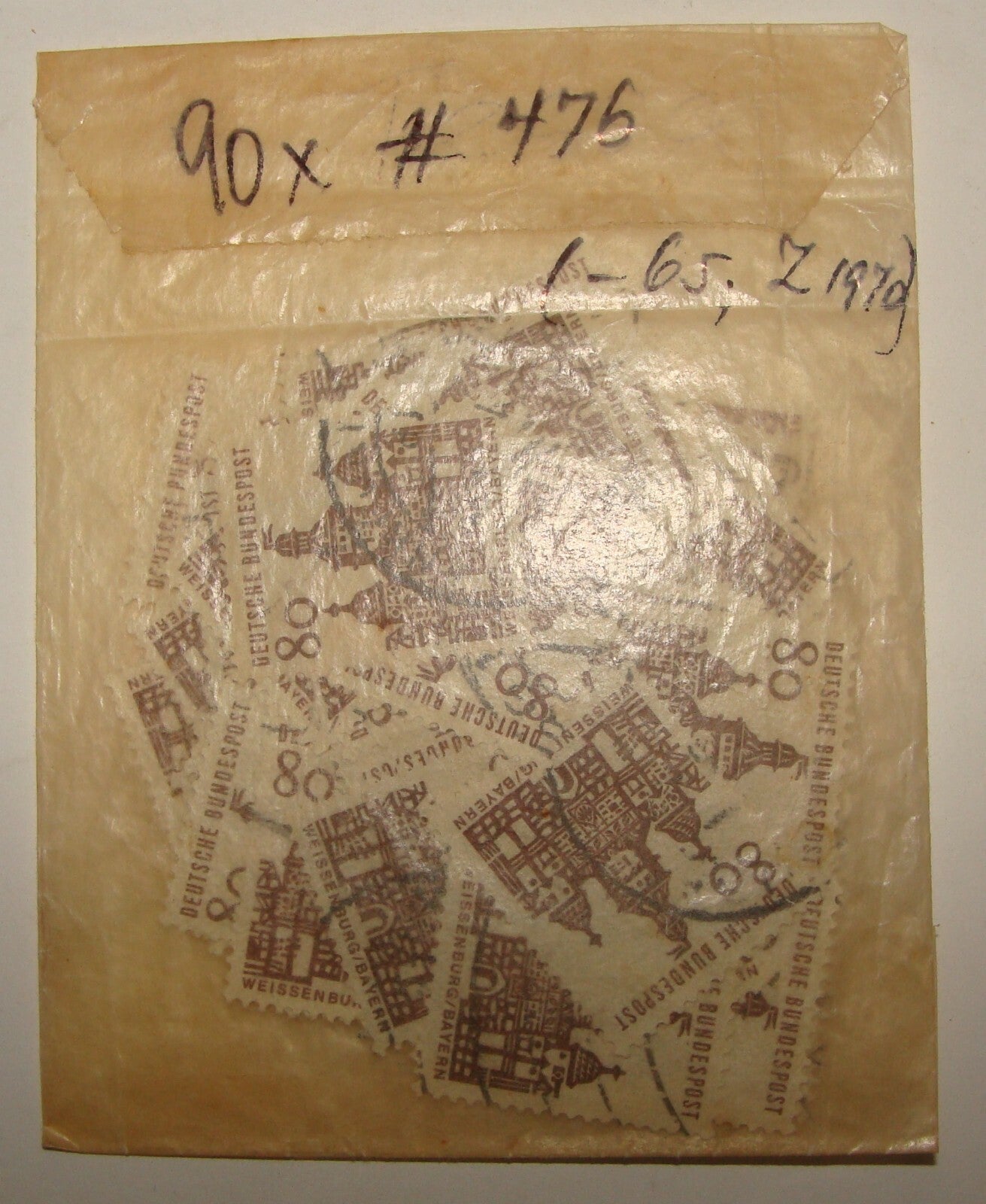 Germany German   Deutsche Post Weisswnburg Bayern Stamp Stamps Lot