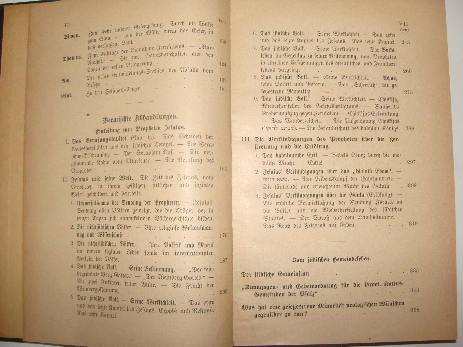 Germany Book Jewish Judaica 1920 Rabinner Samson Raphael Hirsch German רש"ר הירש