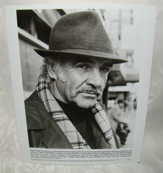 1989 Press Photo Actor Sean Connery Family Business movie