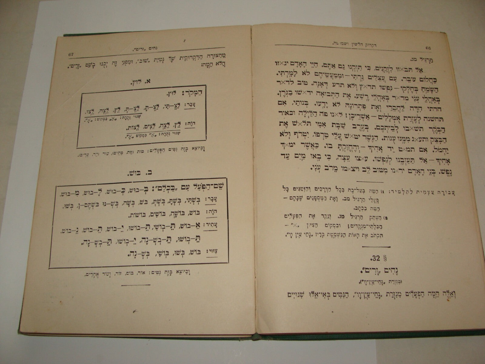 $ Jewish American Judaica 1927 Hebrew Grammar Study Edition for Students