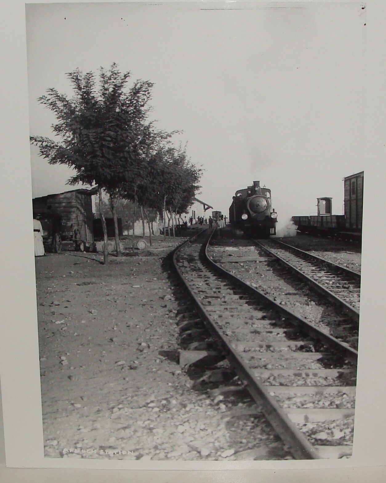 Photo Print, Ottoman Palestine Israel Afula Railway Train Station MATSON 1900s