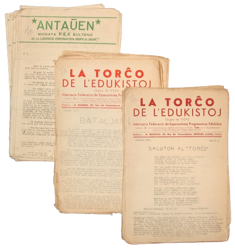 Bulletin Jewish RARE 1934-36 ESPERANTO x25 France WWI Anti Fascist Articles