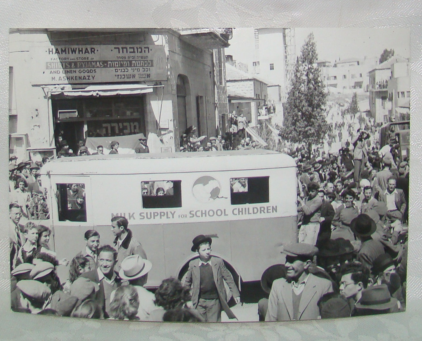 Jewish Palestine eretz Israel Jerusalem press photo 1947 end of British mandate
