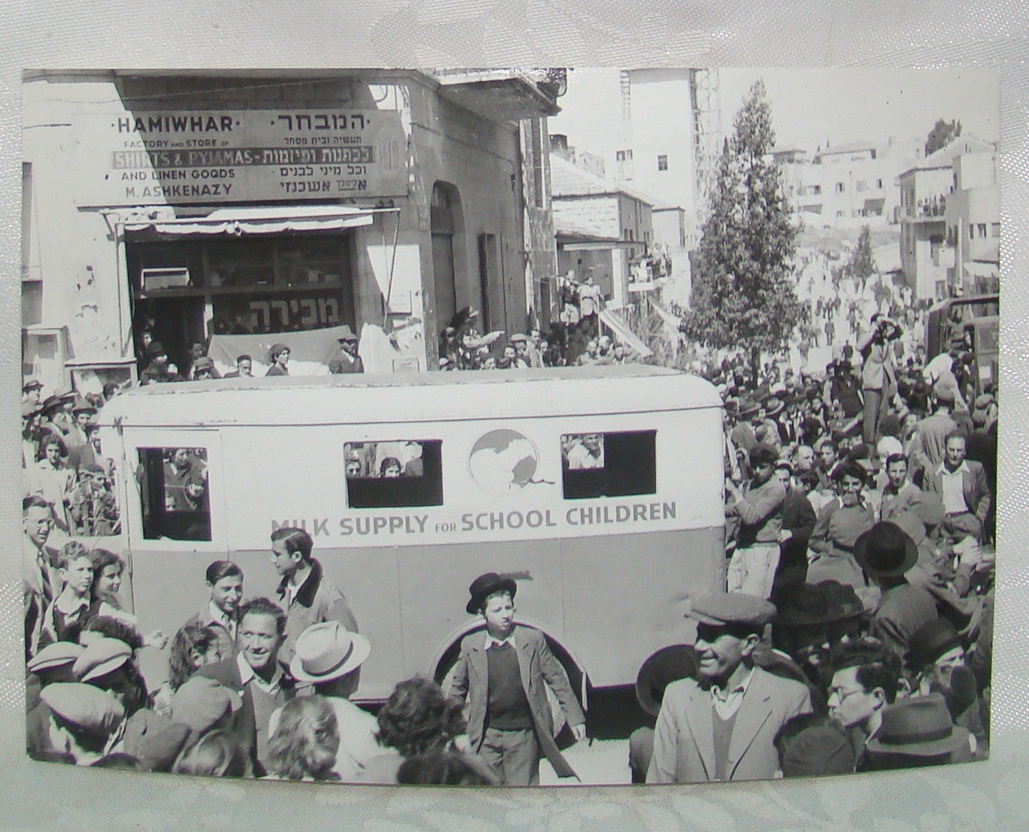 Jewish Palestine eretz Israel Jerusalem press photo 1947 end of British mandate