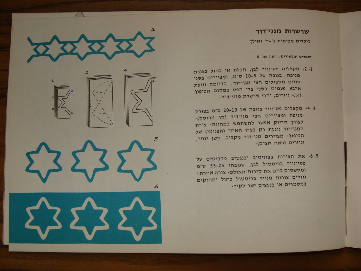 Booklet Jewish judaica 1968 Israeli Israel Hebrew independence day school kids