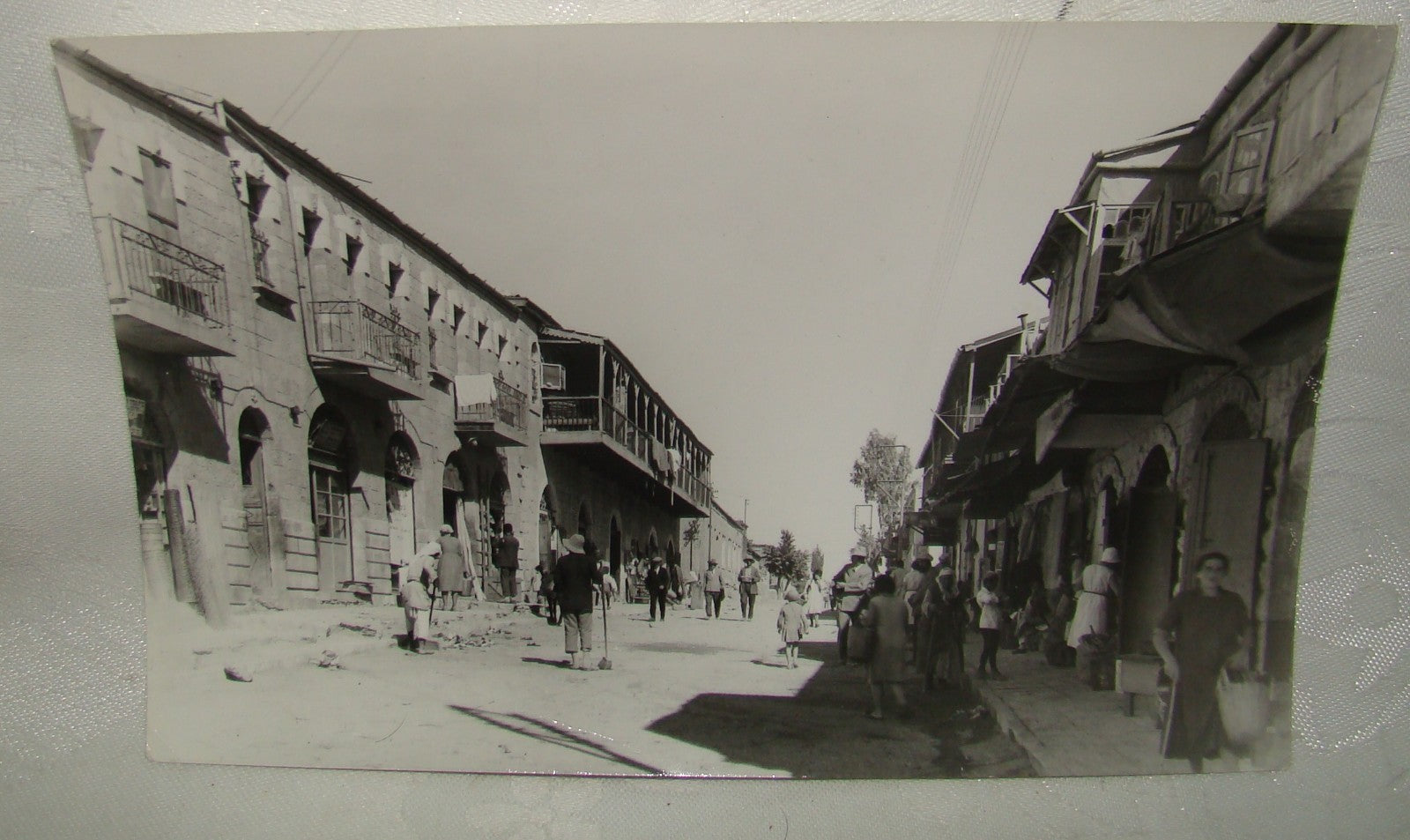 Photo Jewish Judaica 1931 Jerusalem Bukharim Quarter Market Copy