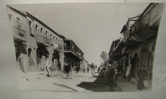 Photo Jewish Judaica 1931 Jerusalem Bukharim Quarter Market Copy