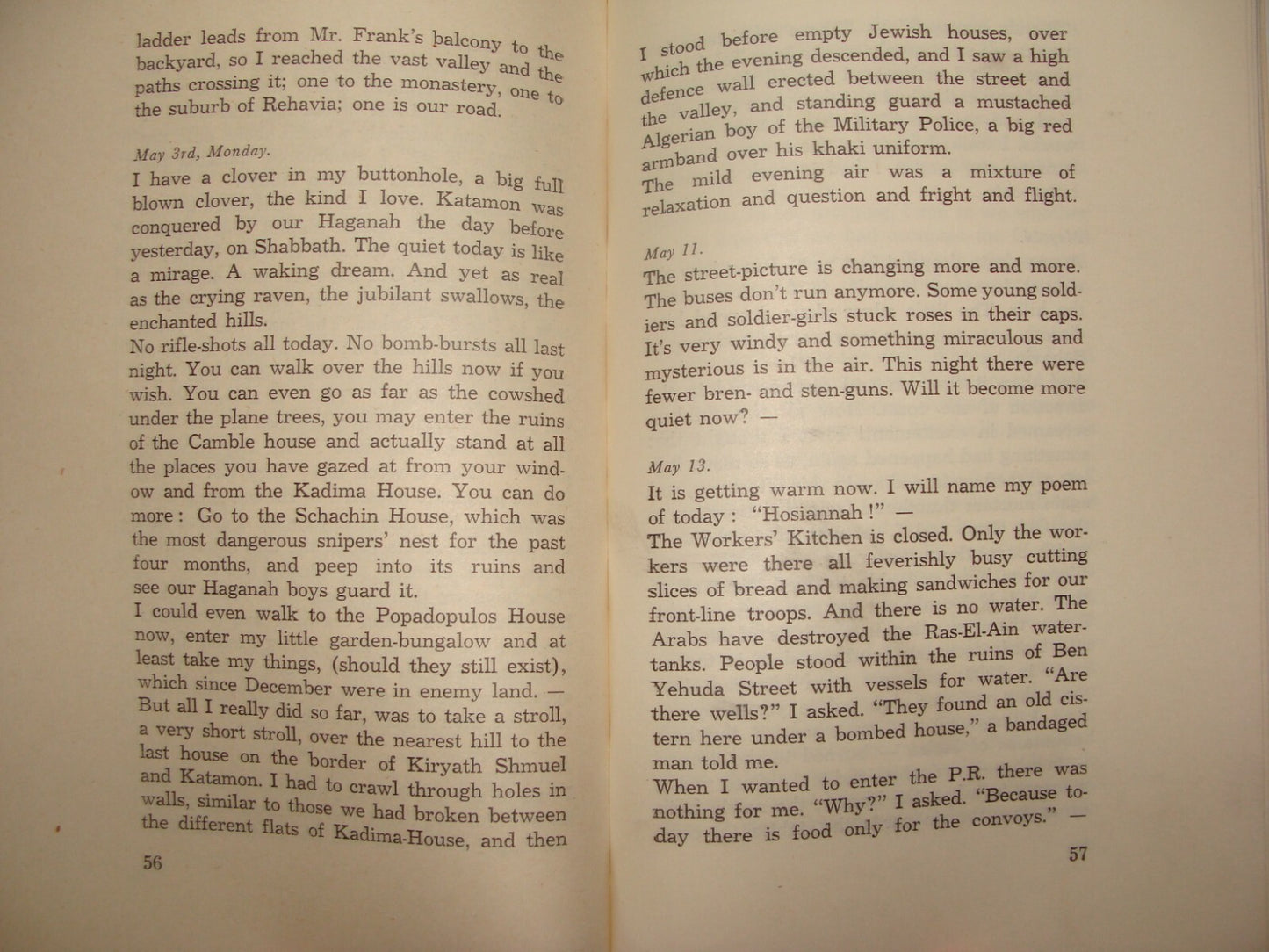 Israel Army Jewish Judaica Israeli Hebrew 1950 JERUSALEM WAR DIARY Independence