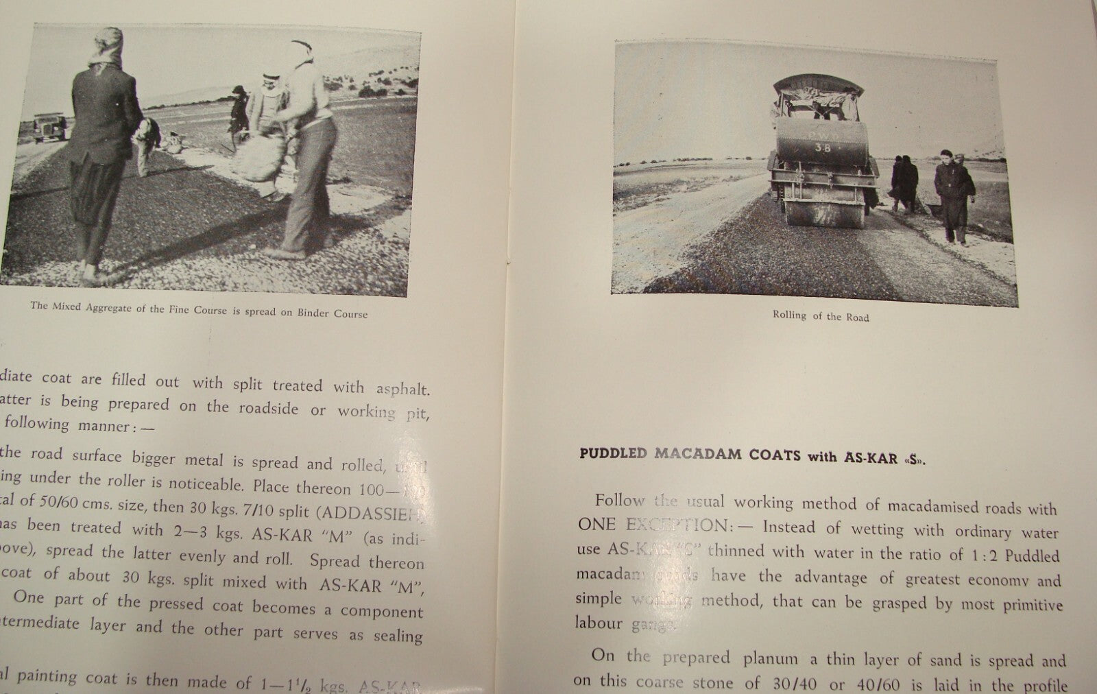 Ad Palestine Israel Israeli AS-KAR Road Construction Company Brochure Haifa