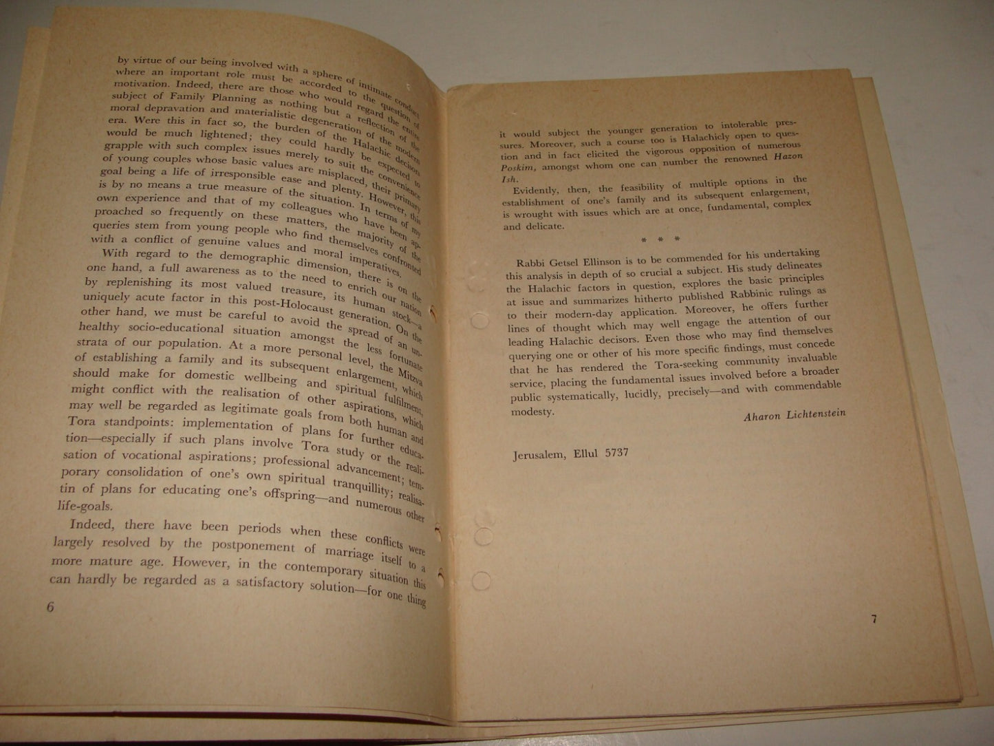 Booklet Israel Judaica Judaica PROCREATION IN HALACHA Zionist Bible Torah