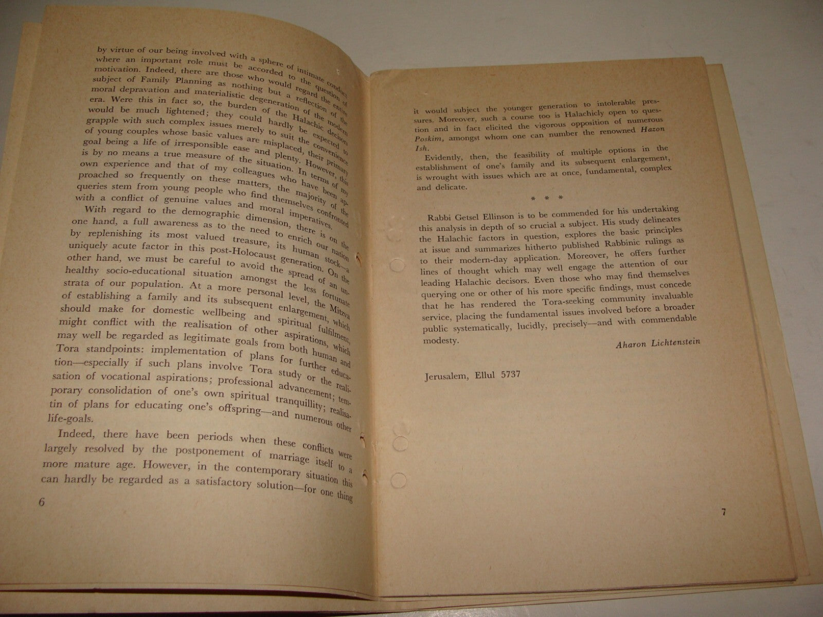 Booklet Israel Judaica Judaica PROCREATION IN HALACHA Zionist Bible Torah