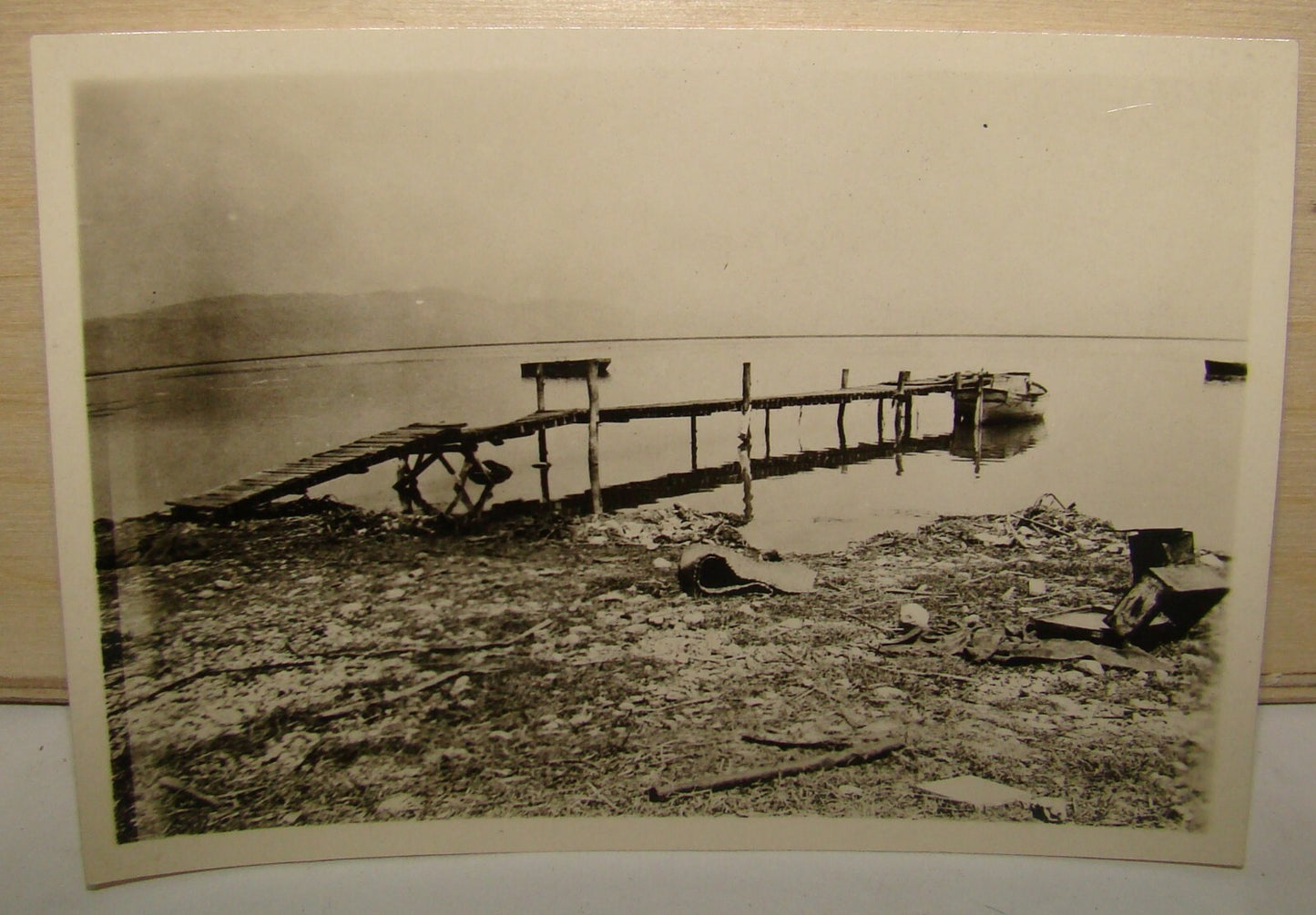 Photo Palestine Jewish Hebrew Israel Israeli 1944 KIBBUTZ HULATA חולתה Lake