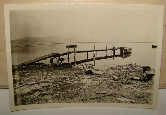 Photo Palestine Jewish Hebrew Israel Israeli 1944 KIBBUTZ HULATA חולתה Lake