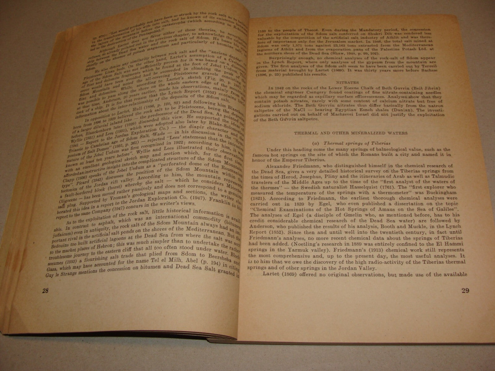 Bulletin Israel 1954 ECONOMIC FORUM Industry Mineral Water Gas Oil Map