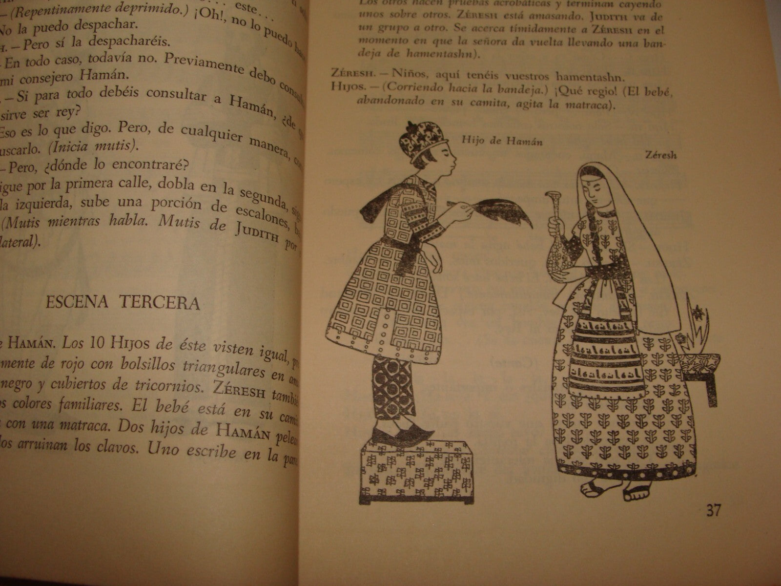 Book Jewish Judaica 1950 Argentina Buenos Aires Children Kids Theater Spanish