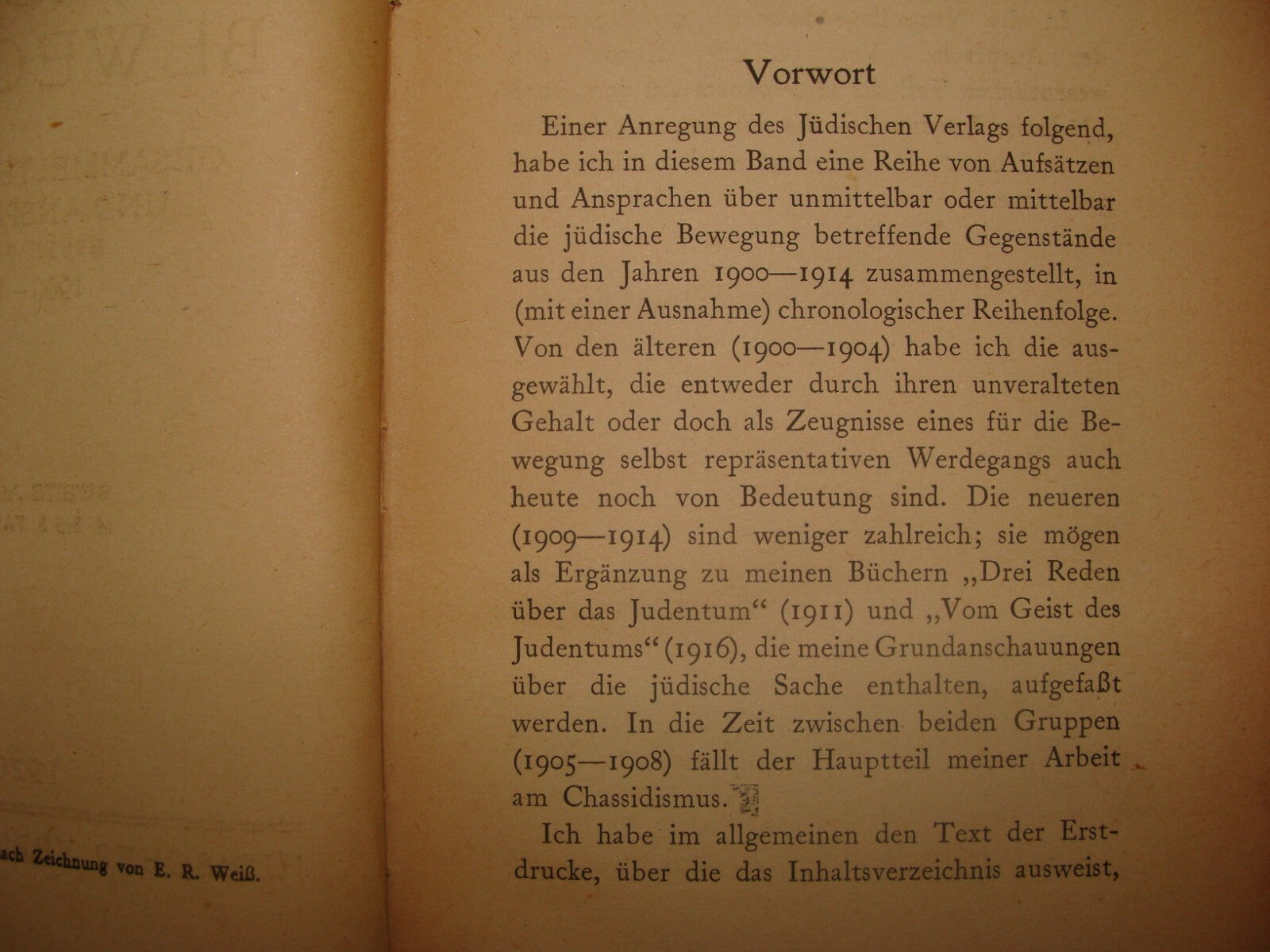 Germany Book Jewish Judaica 1920 German Martin Buber Judische Bewegung History