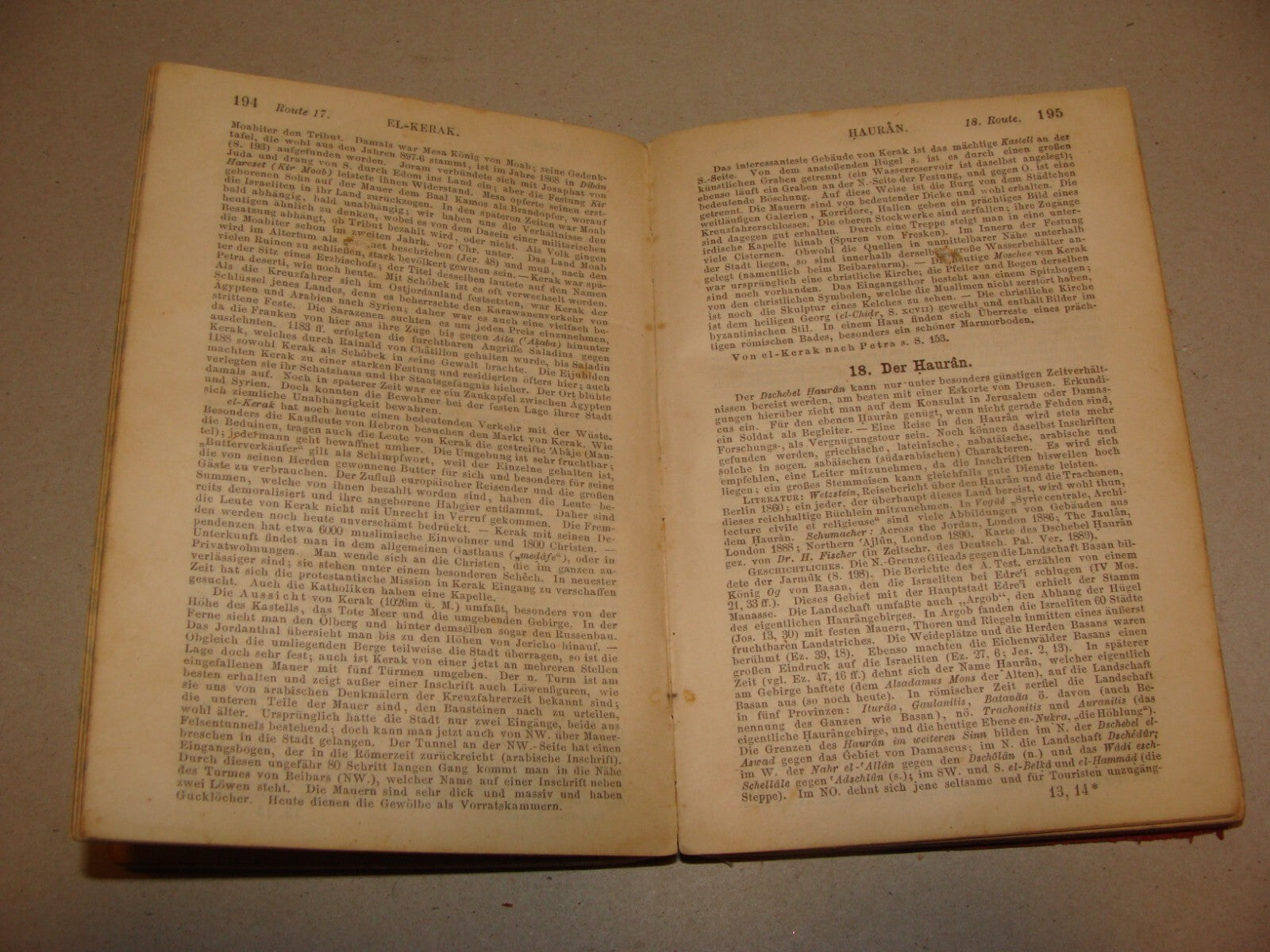 Book Palestine 1891 AND SYRIA Baedeker Travel Map Guide *Condition