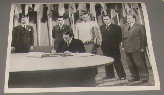 Press photo Russia Signed United Nations Charter USA Andrei Gromyko WW2 1945