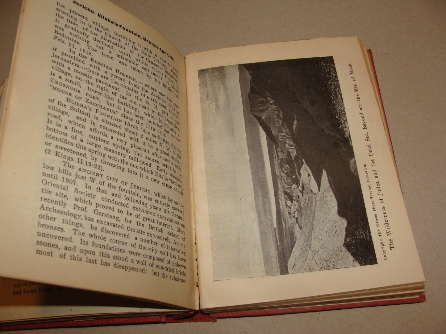 Book Palestine Guide including Trans Jordan Travel 1946 Israel Jerusalem Matson