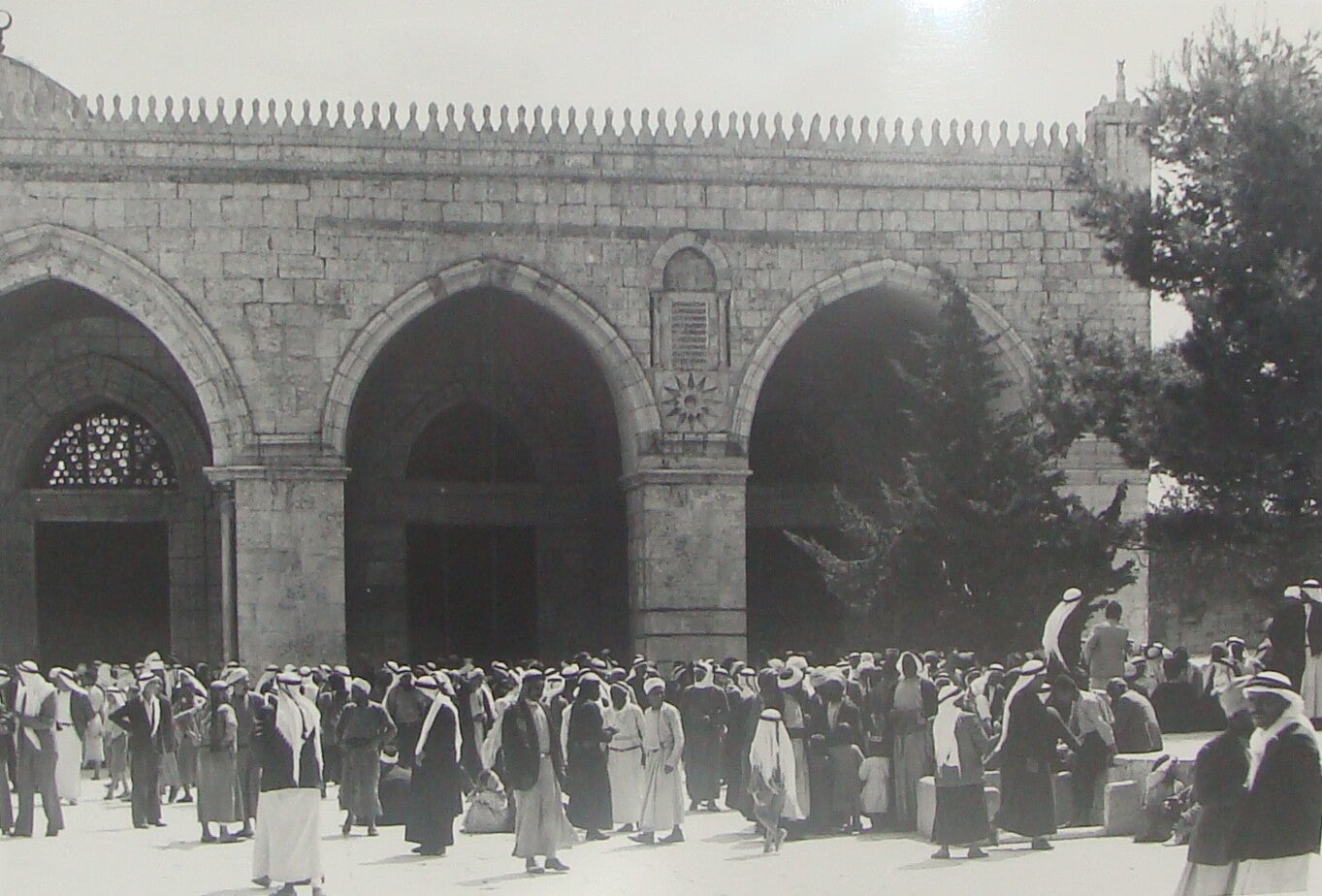 Photo Print, Palestine Israel Jerusalem Mosque al Aqsa Friday Prayer 1938