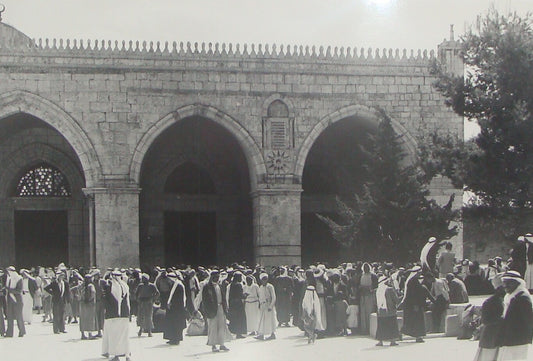 Photo Print, Palestine Israel Jerusalem Mosque al Aqsa Friday Prayer 1938