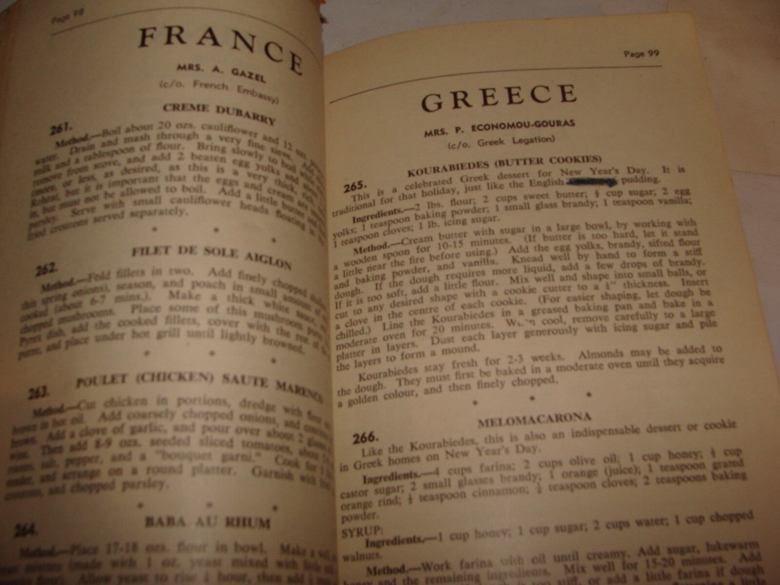 Book Jewish Judaica 1954 International Goodwill Recipe South Africa Zionist