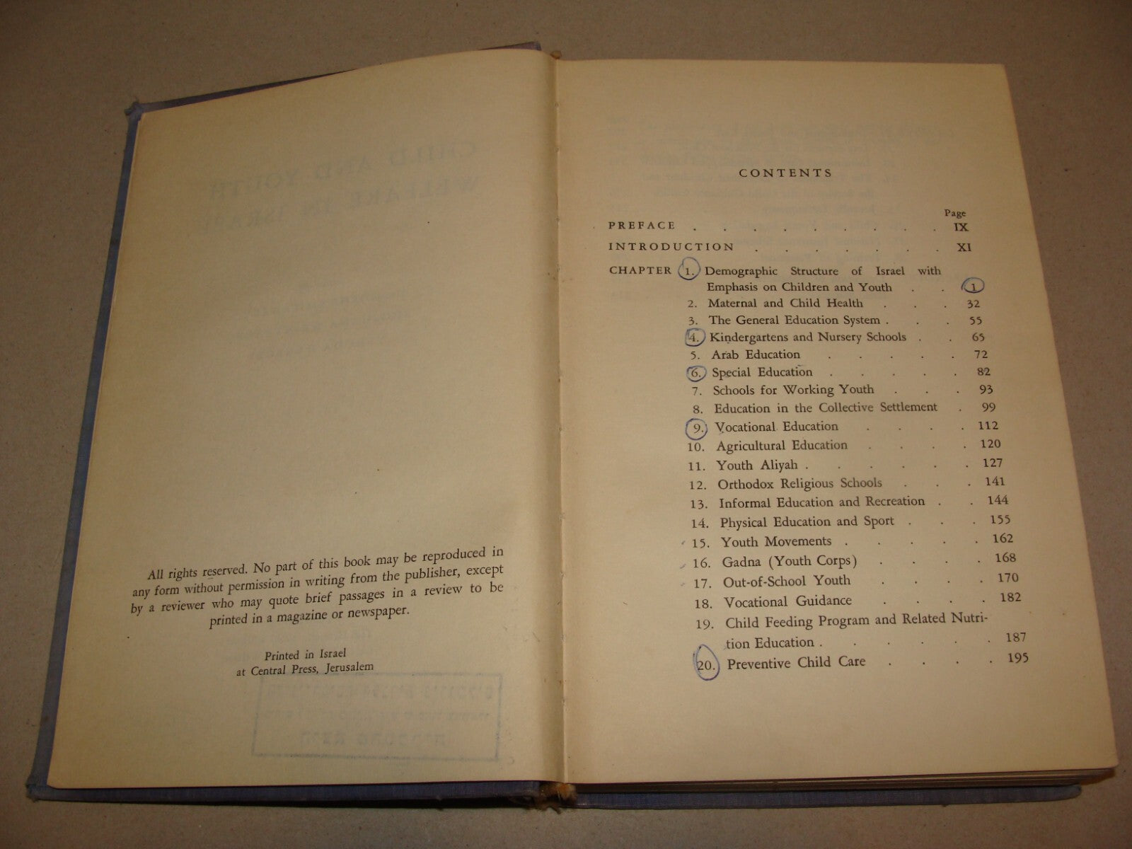 Book Jewish 1960 Child and Youth Welfare in Israel Henrietta Szold Zionist