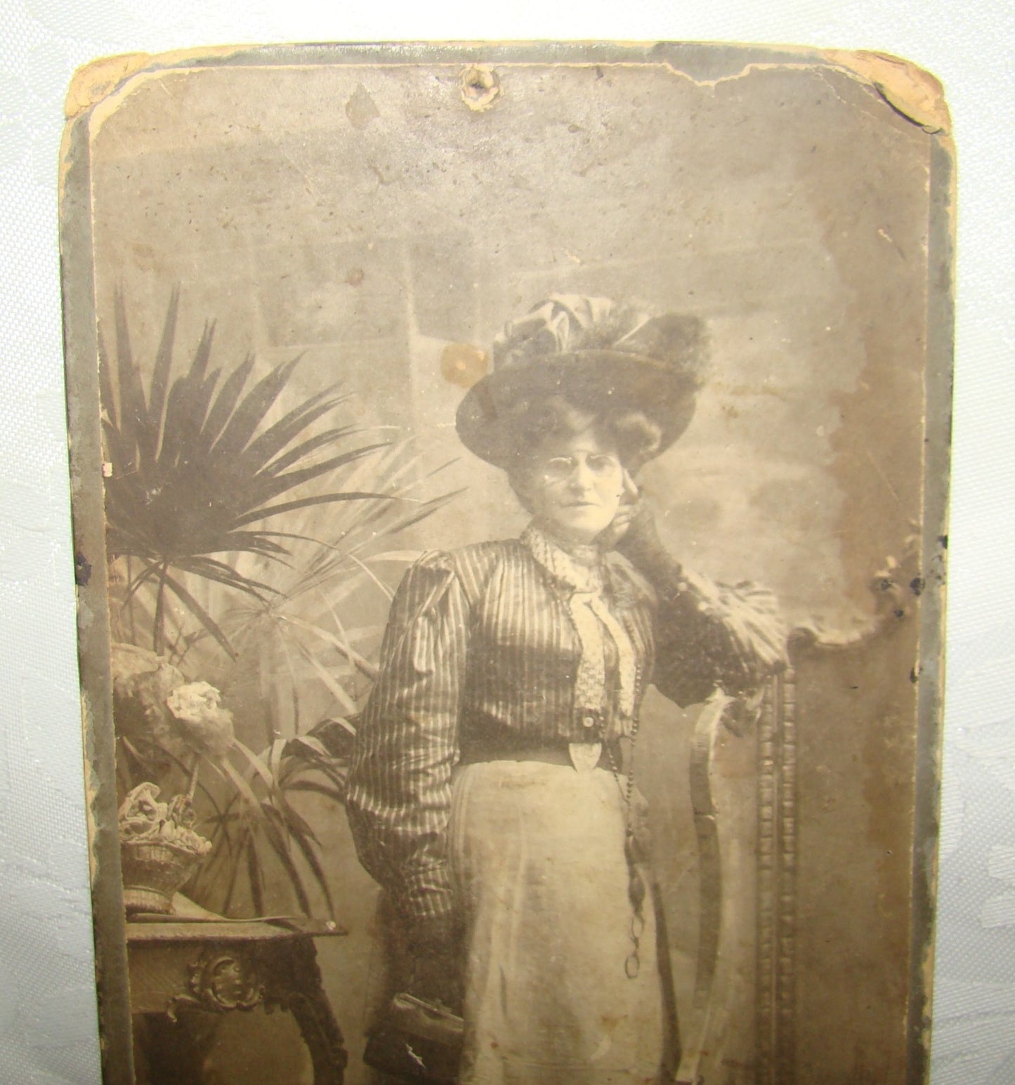 Photo Jewish Judaica Antique Hungary Budapest CDV Cabinet Writing