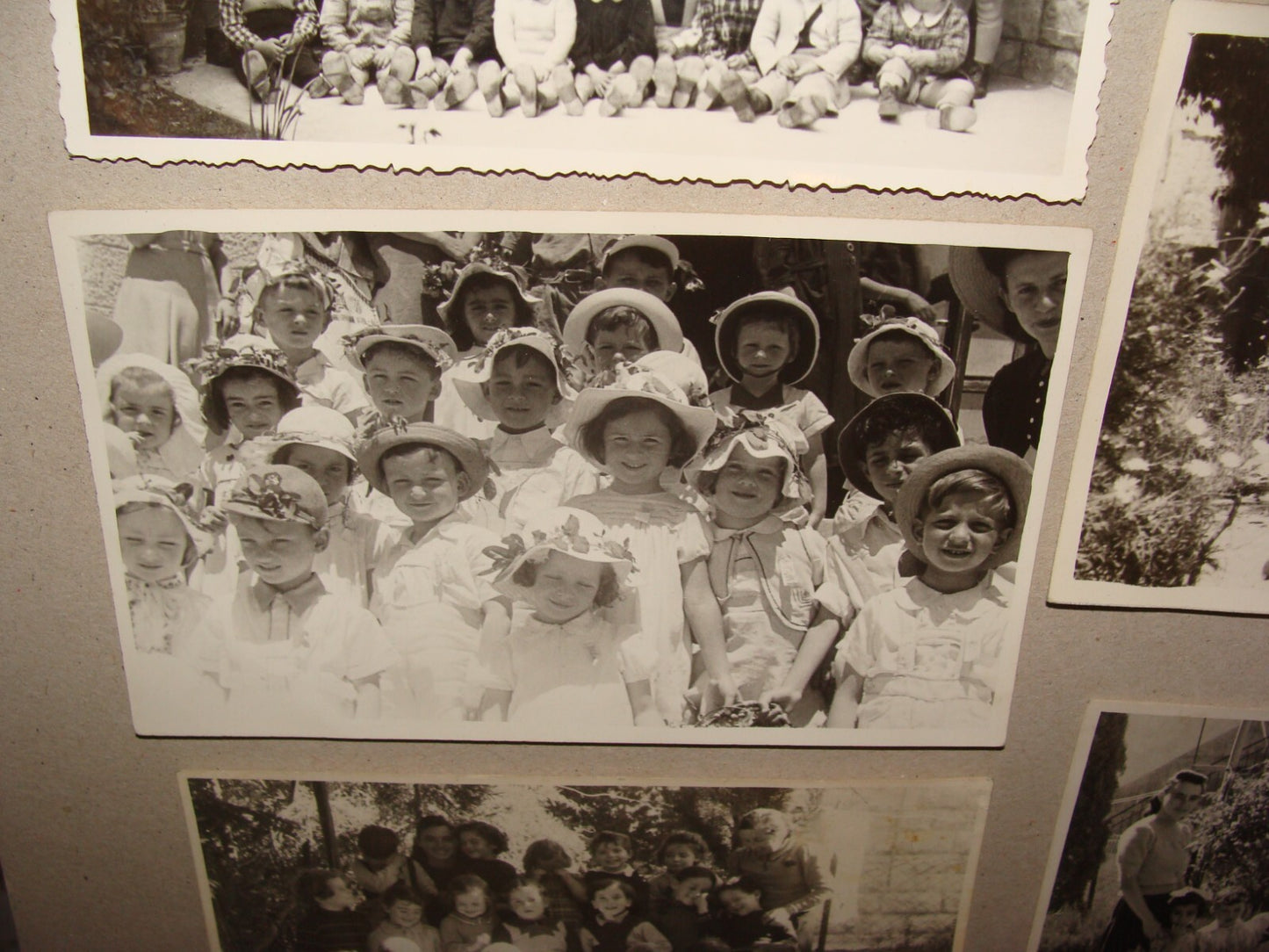 Photo Palestine Jewish 1940s Israel Jerusalem Kids Children Kindergarten x7