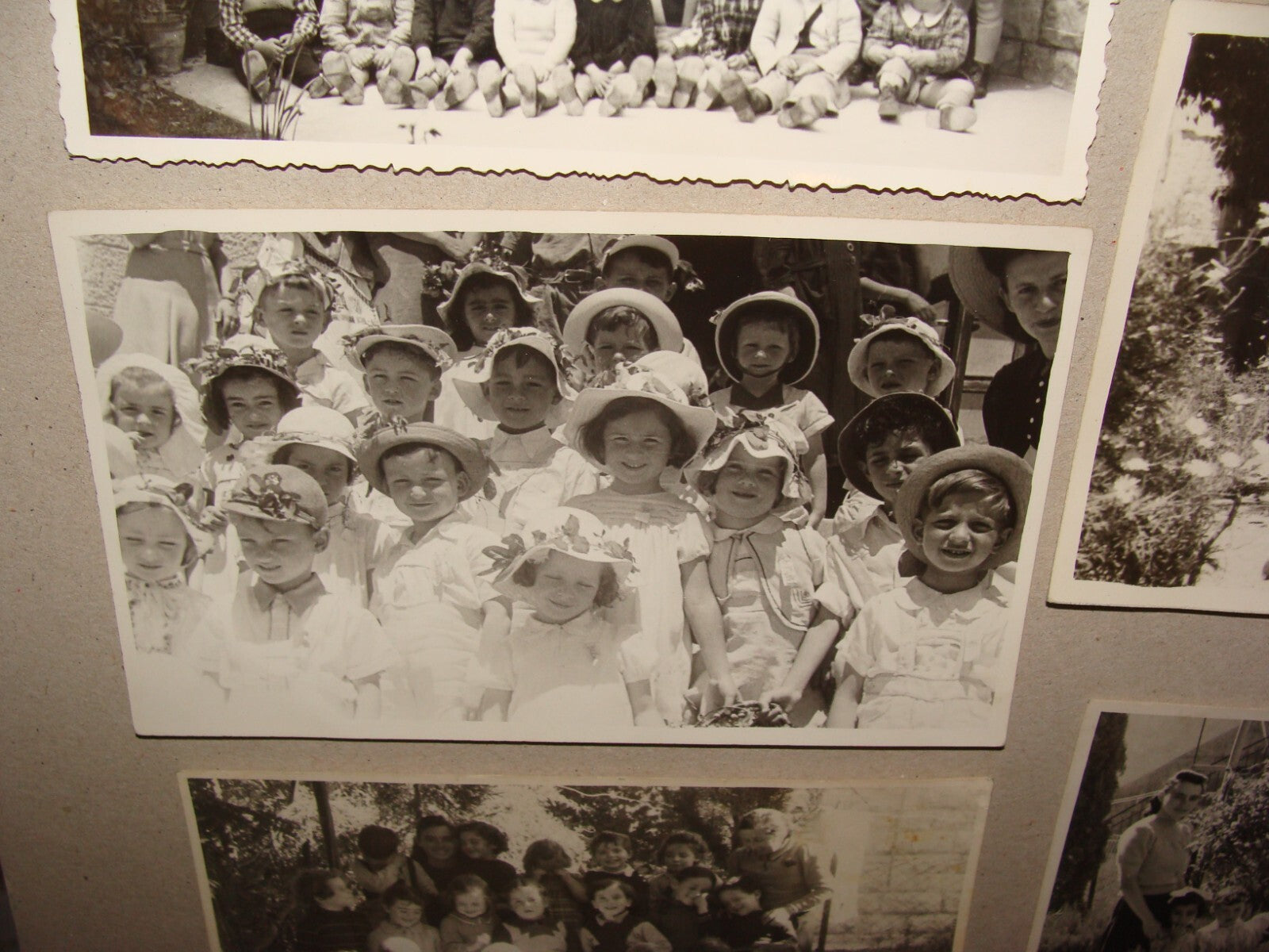 Photo Palestine Jewish 1940s Israel Jerusalem Kids Children Kindergarten x7