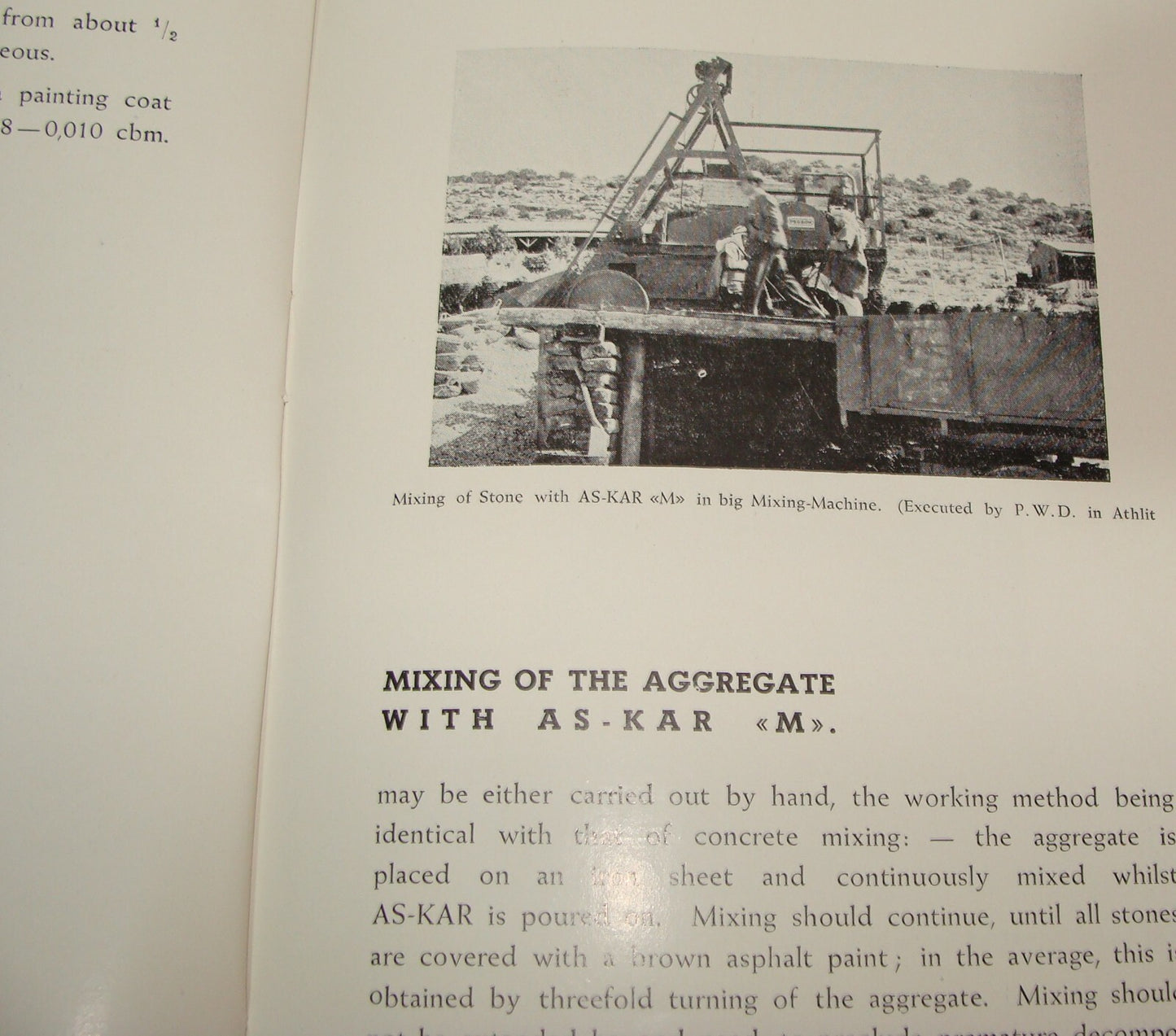 Ad Palestine Israel Israeli AS-KAR Road Construction Company Brochure Haifa