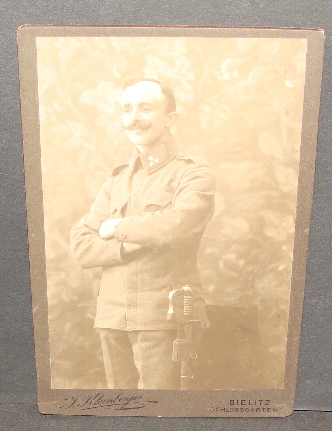 Germany Antique WWI German   Army Military Soldier Photo Sword Cabinet Jewish ?