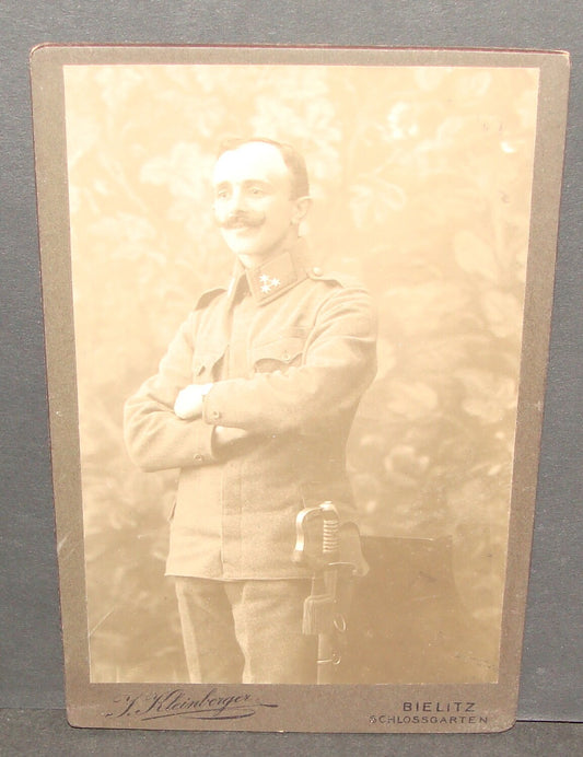 Germany Antique WWI German   Army Military Soldier Photo Sword Cabinet Jewish ?