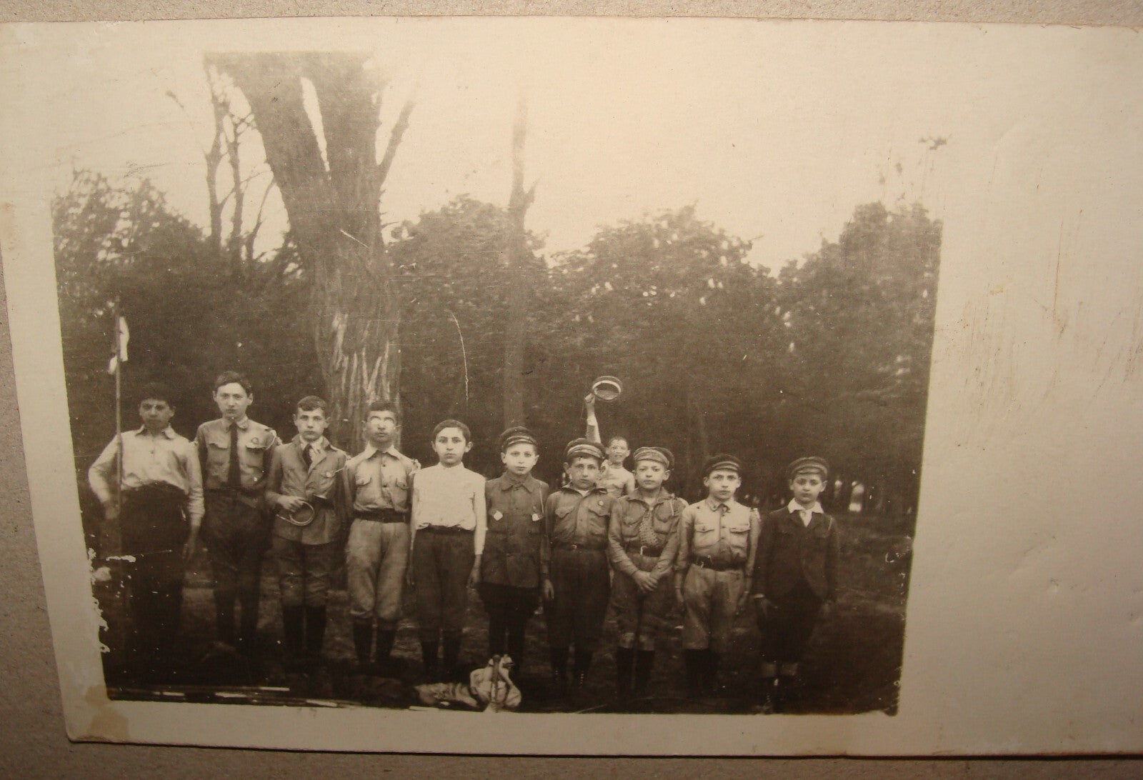 Photo Jewish Judaica 1920s-30s Poland ? Europe Youth Zionist Kids Children