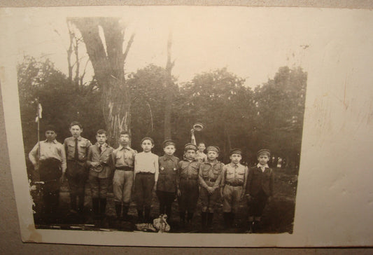 Photo Jewish Judaica 1920s-30s Poland ? Europe Youth Zionist Kids Children