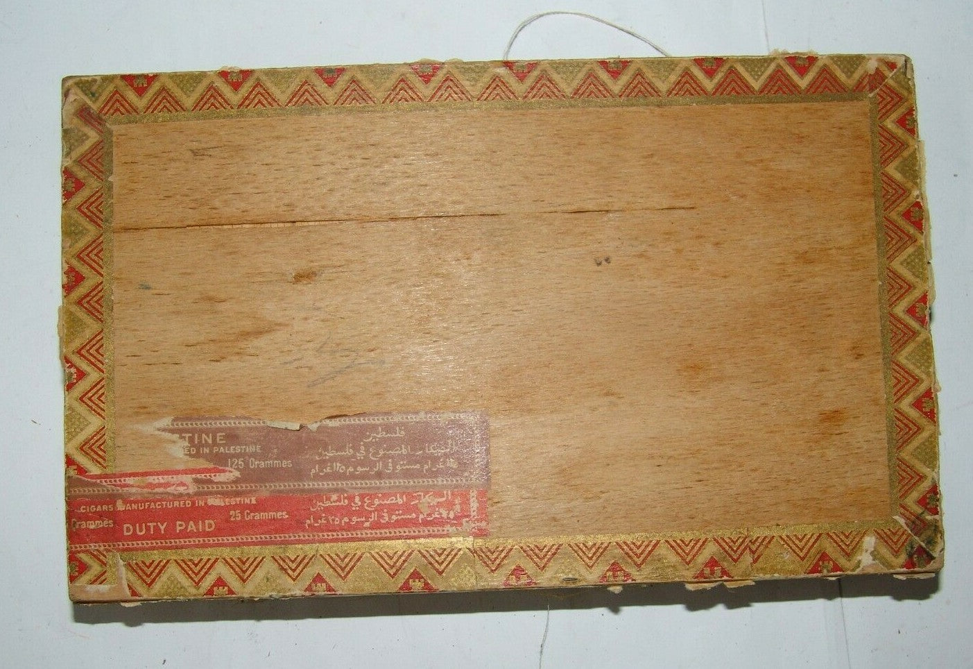 ad Palestine Jewish Eretz Israel De Haas Haifa GEDEHA cigarette wood box