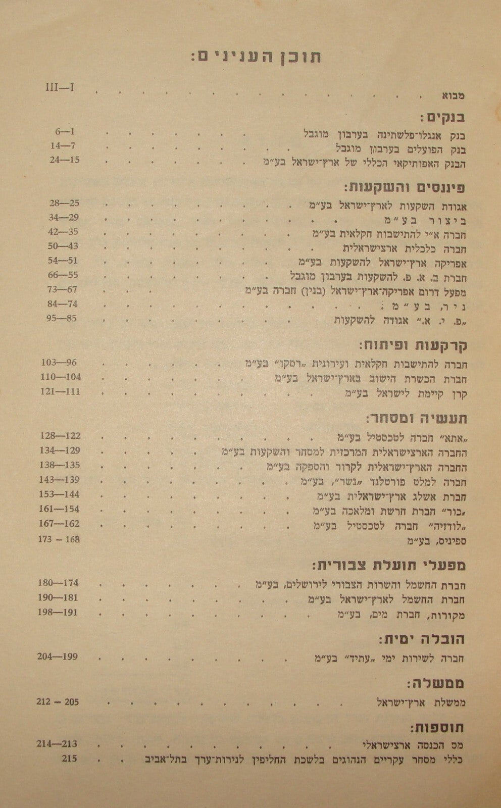 Book Jewish Palestine Israel Israeli Hebrew 1947 Capitalism Bank Economy