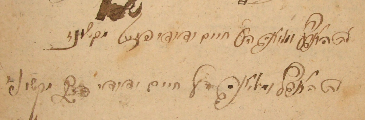 Book Jewish Judaica Rabbi Shnei Luchot HaBrit Signature Chaim Yedidya ? of Ksiaz