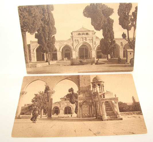 Ad Palestine 1920s Israel Jerusalem Al Aqsa Mosque Cadi Burhan Pulpit Temple