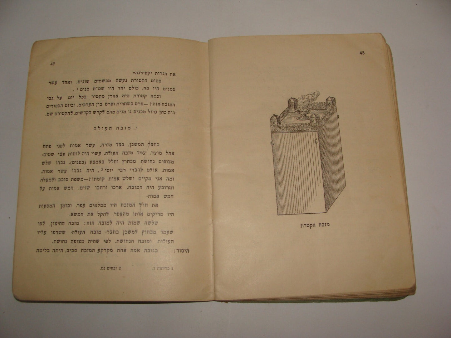 Book Jewish Judaica 1948 Israel Hebrew Tavnit HaMishkan The Tabernacle