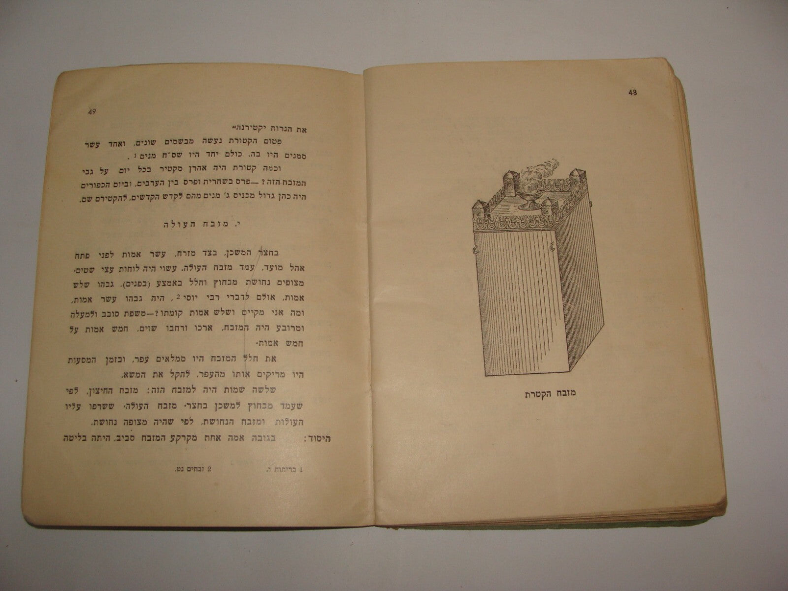 Book Jewish Judaica 1948 Israel Hebrew Tavnit HaMishkan The Tabernacle