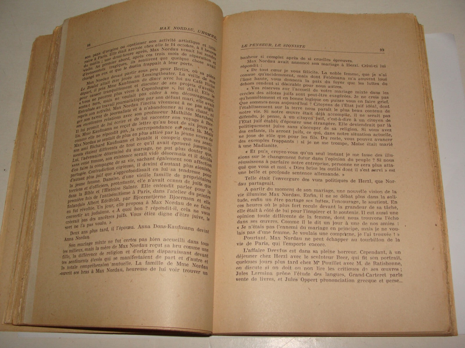 Book Jewish Judaica 1948 Max Nordau MAXA SIGNED History Zionist France French